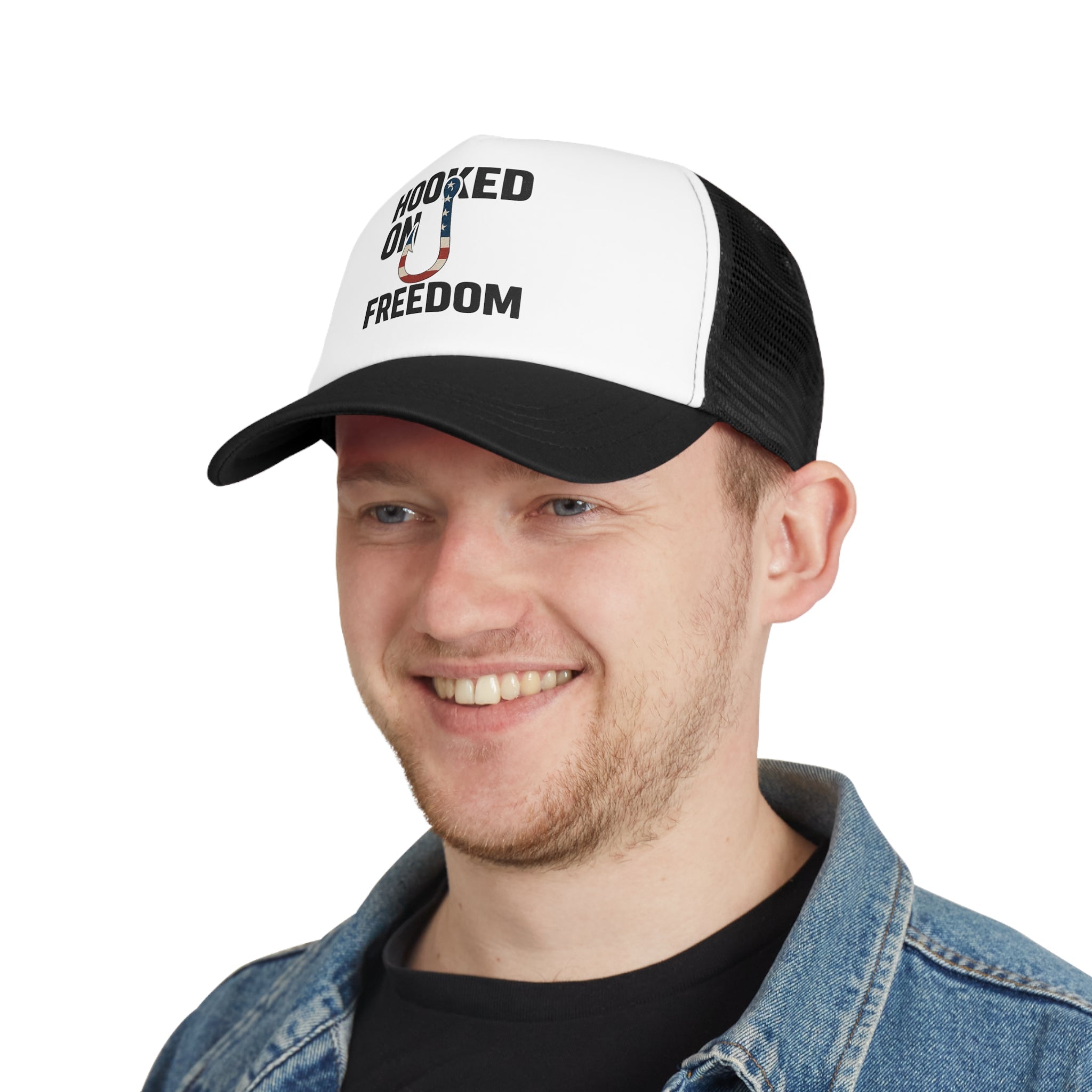 Catch the Spirit Trucker Cap - 'Hooked on Freedom' Design - Get Tight Gear