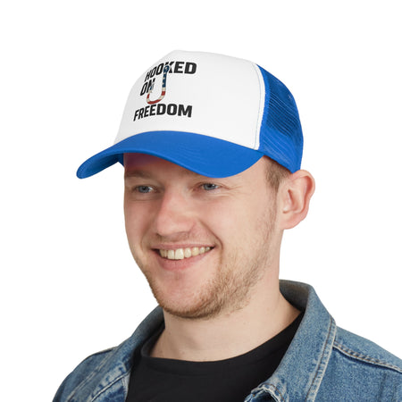 Catch the Spirit Trucker Cap - 'Hooked on Freedom' Design - Get Tight Gear