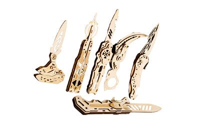 CBG CALIBER WOOD KNIVES PUZ 6 PCS - Get Tight Gear