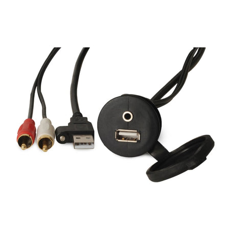 CBUSBFM3.5 PNL MOUNT USB/3.5MM JACK - Get Tight Gear