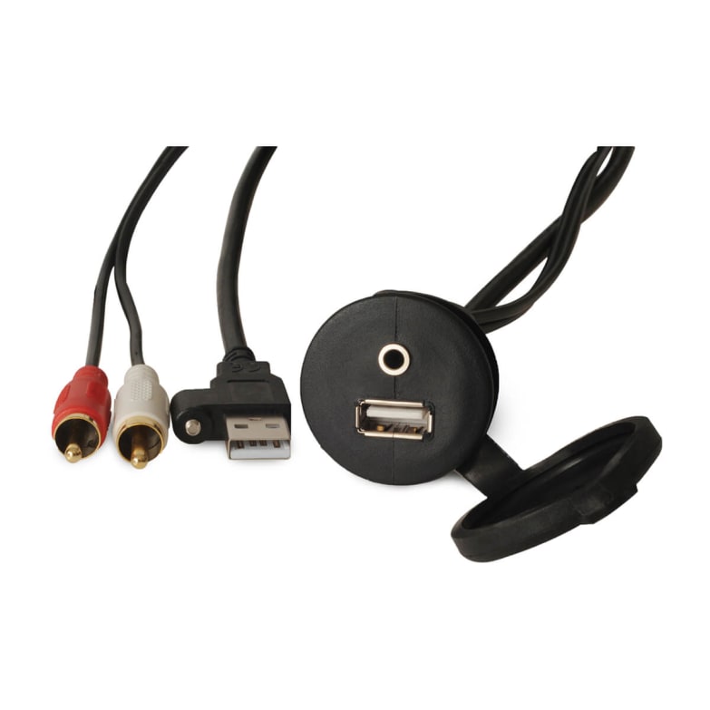 CBUSBFM3.5 PNL MOUNT USB/3.5MM JACK - Get Tight Gear