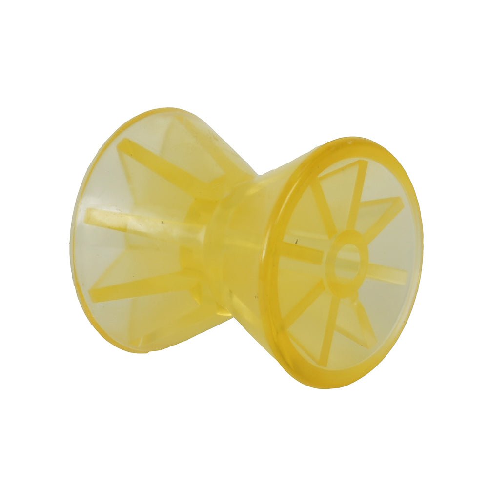 C.E. Smith Bow Roller - Yellow PVC - 4" x 1/2" ID - Get Tight Gear