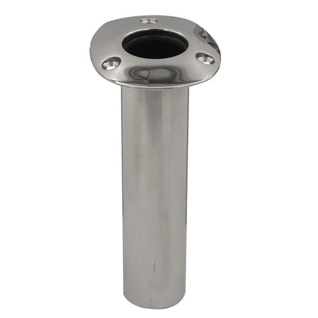C.E. Smith Flush Mount Rod Holder - 0 Degree - Black Liner w/Drain - No Logo - Get Tight Gear