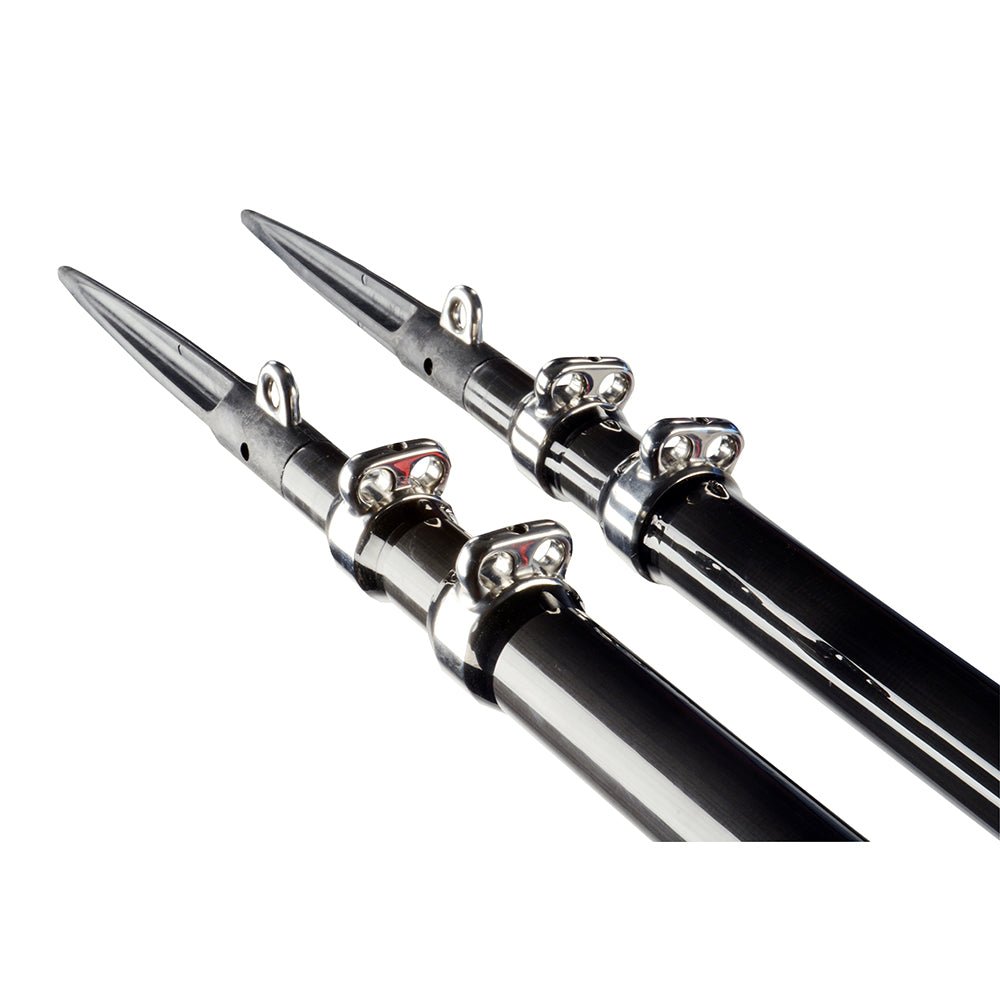 C.E. Smith Gen3 Center Rigger Pole - Black - 2 - Section - 12' - Get Tight Gear