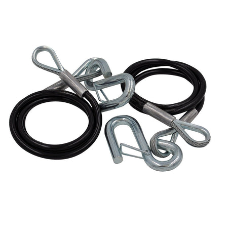 C.E. Smith Safety Cables - 5000lb Capacity - PVC Coated - Pair - Get Tight Gear