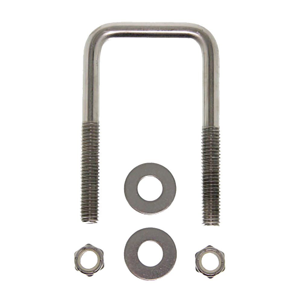 C.E. Smith Zinc U - Bolt 7/16" - 14 X 3 - 1/8" X 3" w/Washers & Nuts - Square - Get Tight Gear