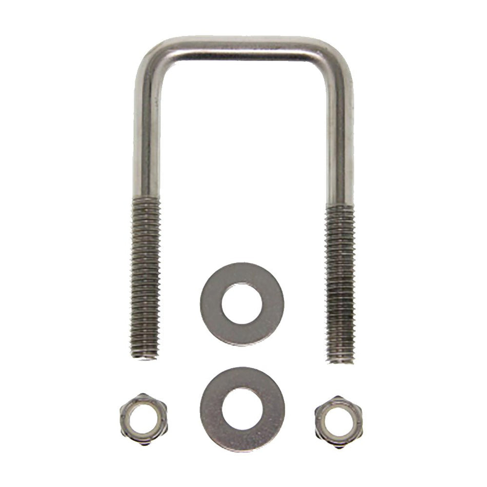 C.E. Smith Zinc U - Bolt 7/16" - 14 X 3 - 1/8" X 3" w/Washers & Nuts - Square - Get Tight Gear