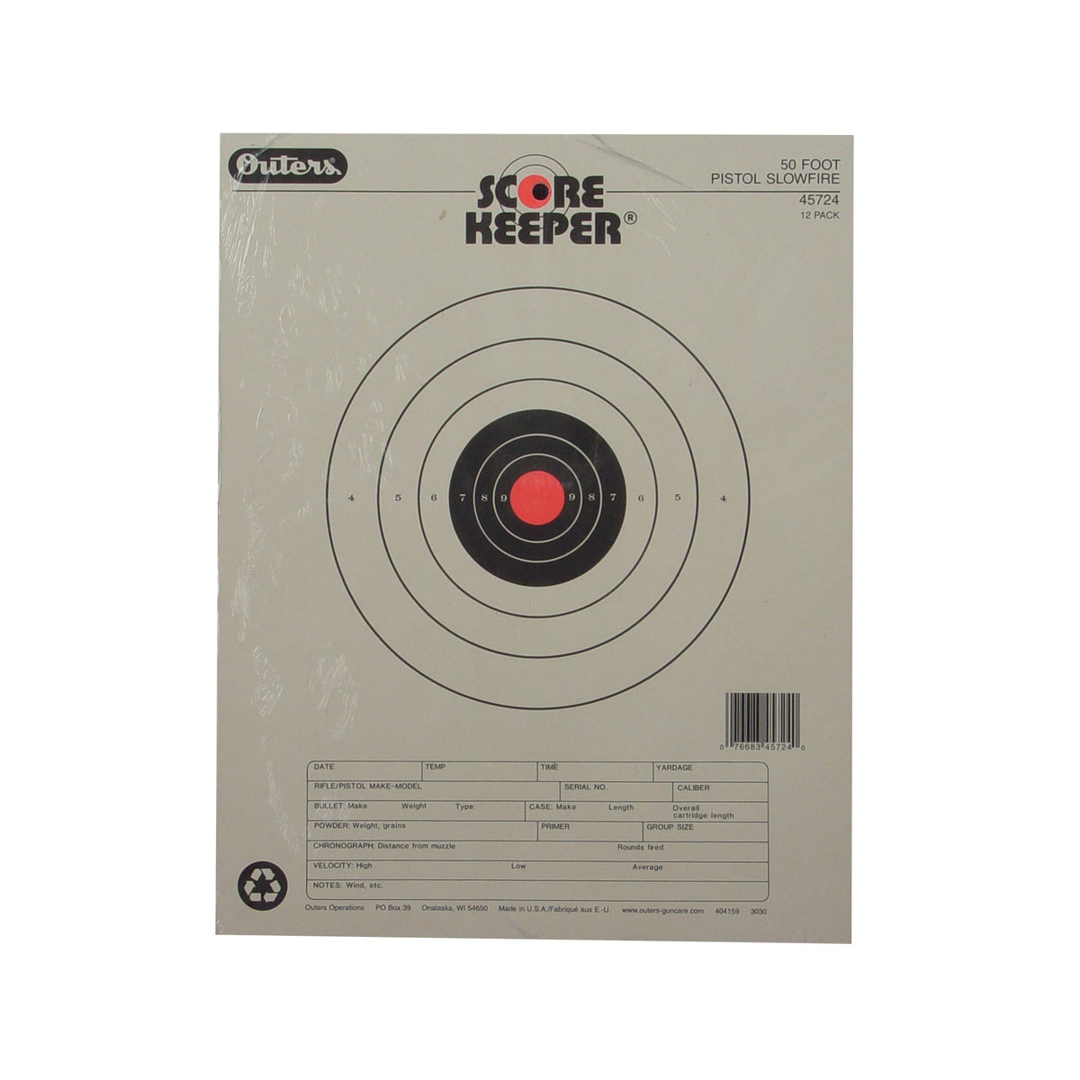 CHAMPION 50FT PSTL SLOWFIRE TRGT 12P - Get Tight Gear