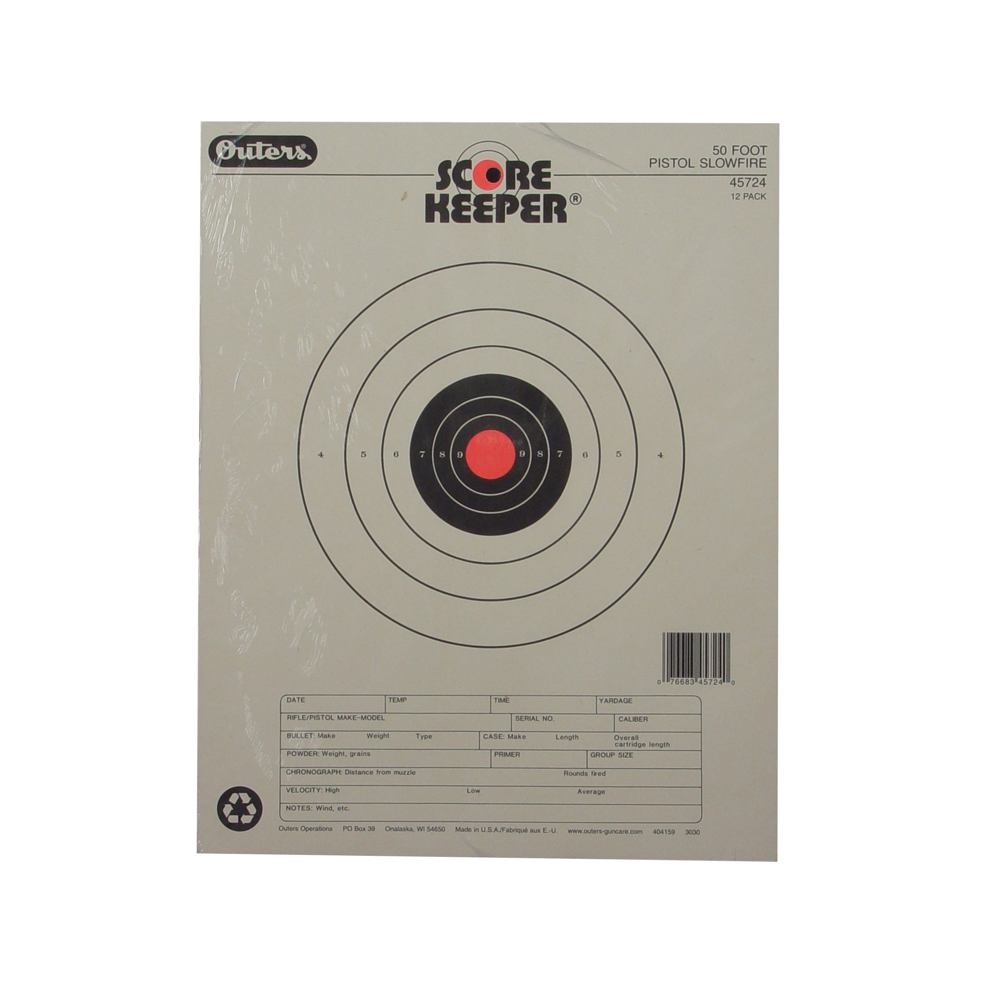 CHAMPION 50FT PSTL SLOWFIRE TRGT 12P - Get Tight Gear