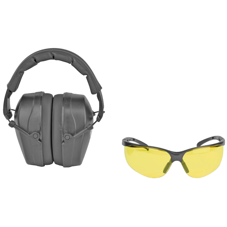 CHAMPION SHOOTING EYE/EAR COMBO BLK - Get Tight Gear