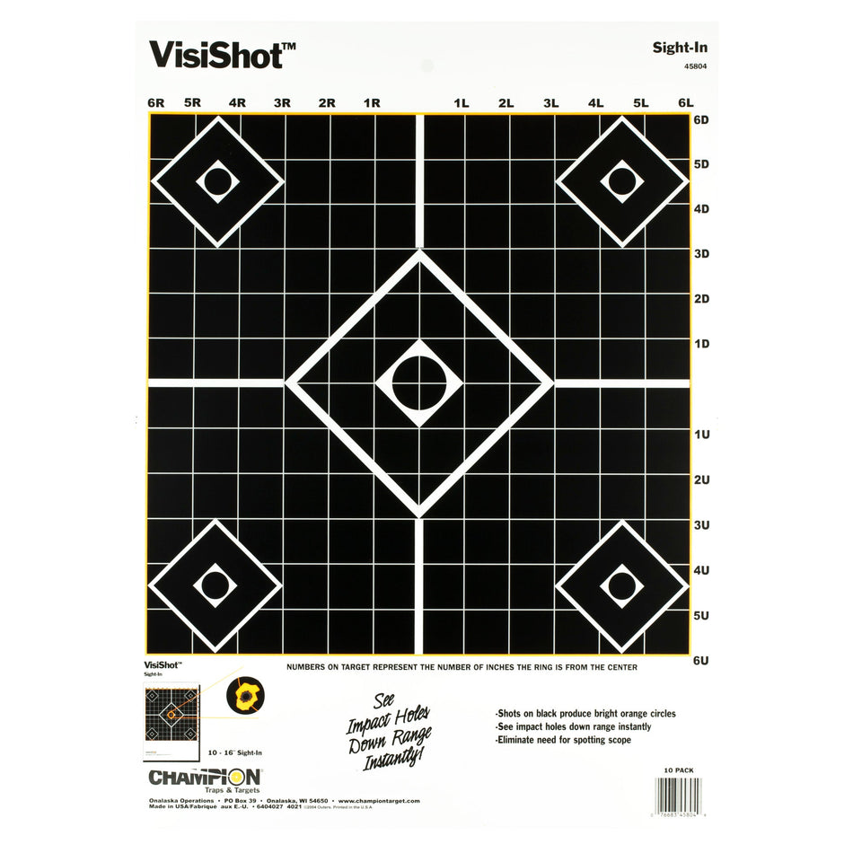 CHAMPION VISISHOT SIGHT - IN 10PK - Get Tight Gear