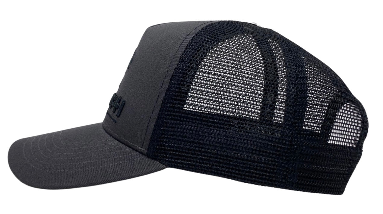Charcoal Grey Embroidered Snapback 2.0 - Get Tight Gear