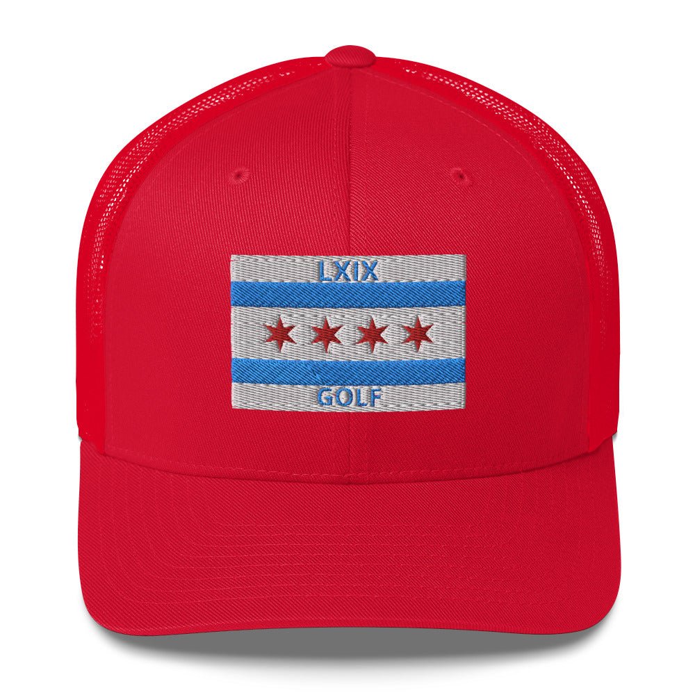 Chicago Flag Trucker Cap - Get Tight Gear