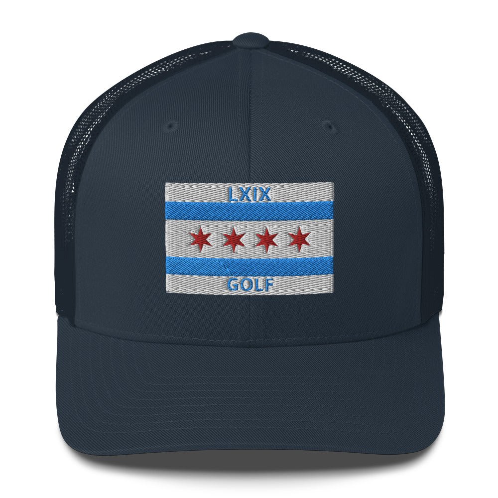 Chicago Flag Trucker Cap - Get Tight Gear