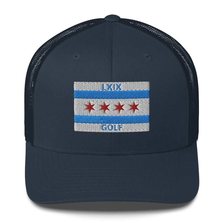 Chicago Flag Trucker Cap - Get Tight Gear