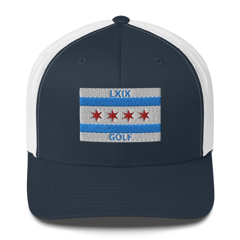 Chicago Flag Trucker Cap - Get Tight Gear