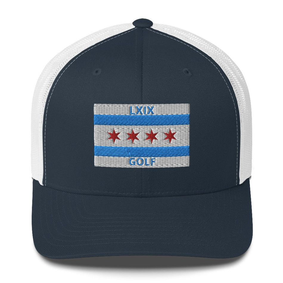 Chicago Flag Trucker Cap - Get Tight Gear