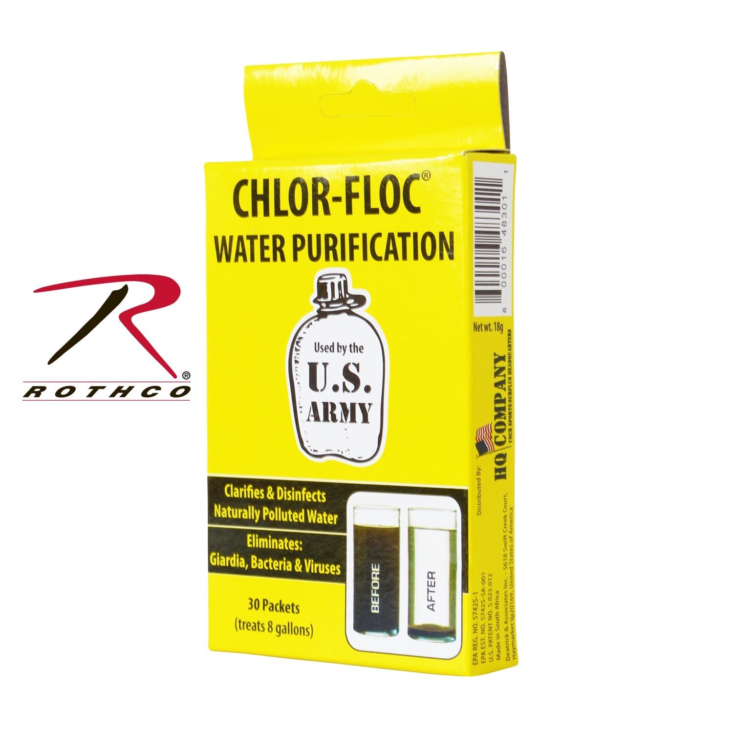 Chlor Floc Military Water Purification Powder Packets - Get Tight Gear