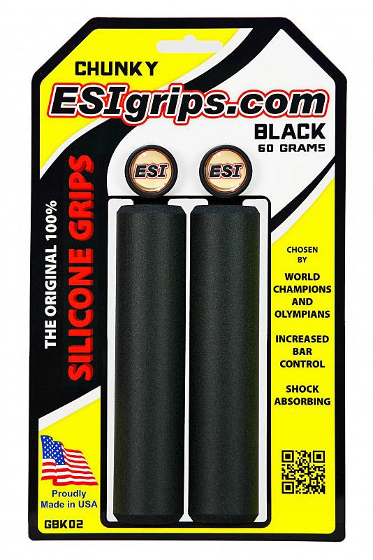 Chunky Black Bike Grip - Get Tight Gear