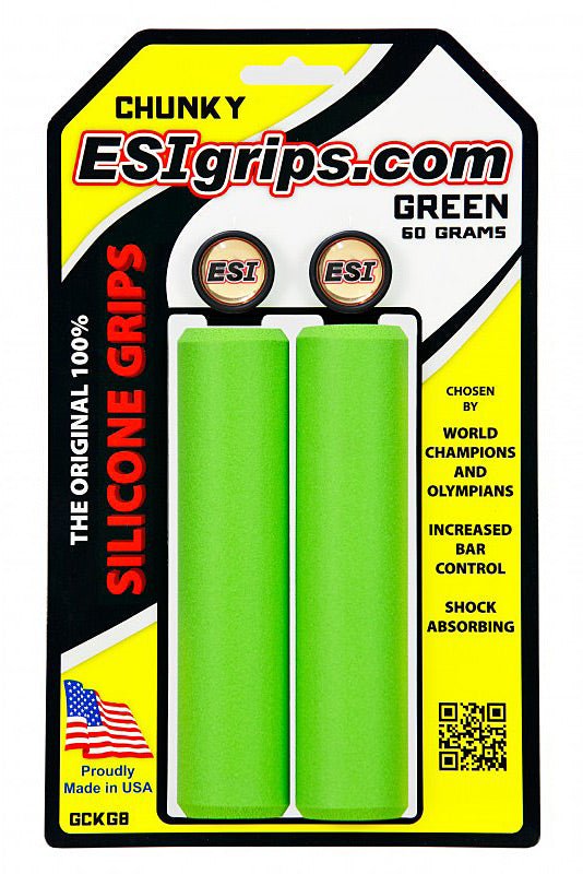 Chunky Green Bike Grip - Get Tight Gear