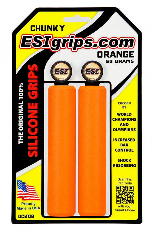 Chunky Orange Bike Grip - Get Tight Gear