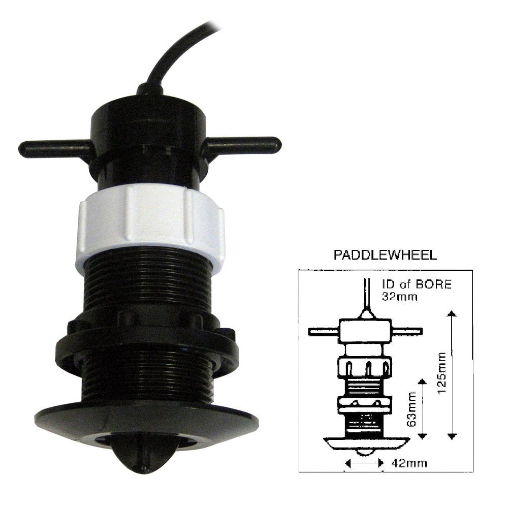 Clipper Speed Log Paddle Wheel Unit Complete with Thru Hull Fitting - Get Tight Gear