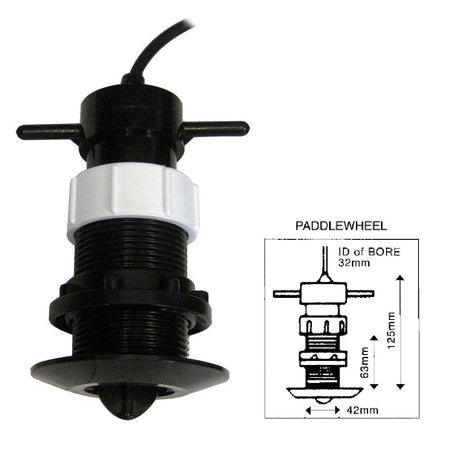 Clipper Speed Log Paddle Wheel Unit Complete with Thru Hull Fitting - Get Tight Gear