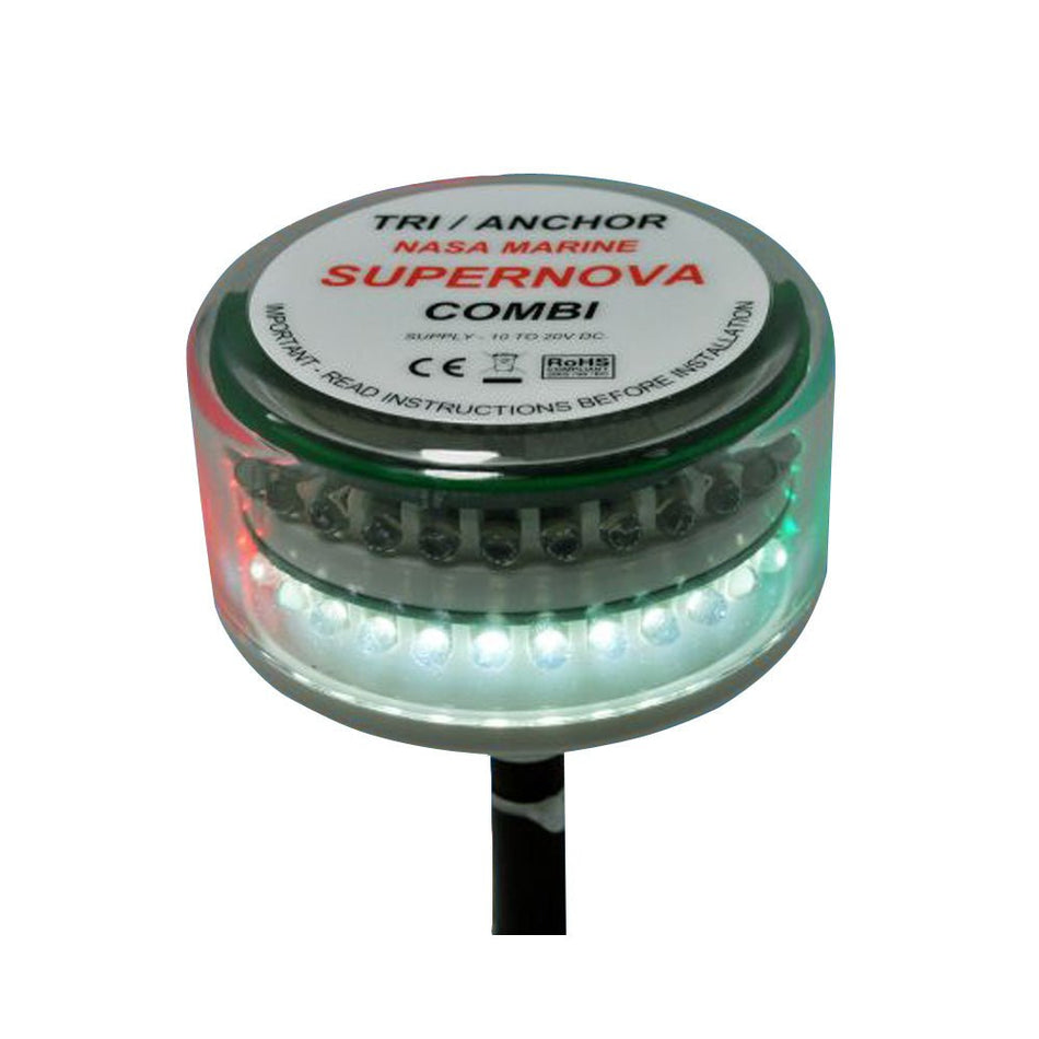 Clipper Supernova Combi LED Tricolor Masthead Anchor Light - Get Tight Gear