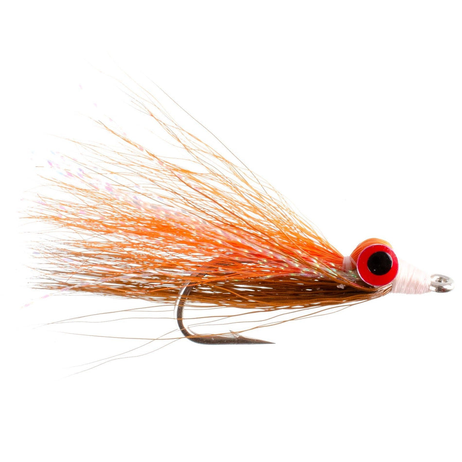 Clousers Deep Minnow Brown Orange Sunfish - Streamer Fly Fishing Flies - 4 Saltwater and Bass Flies - Hook Size 1/0 - Get Tight Gear