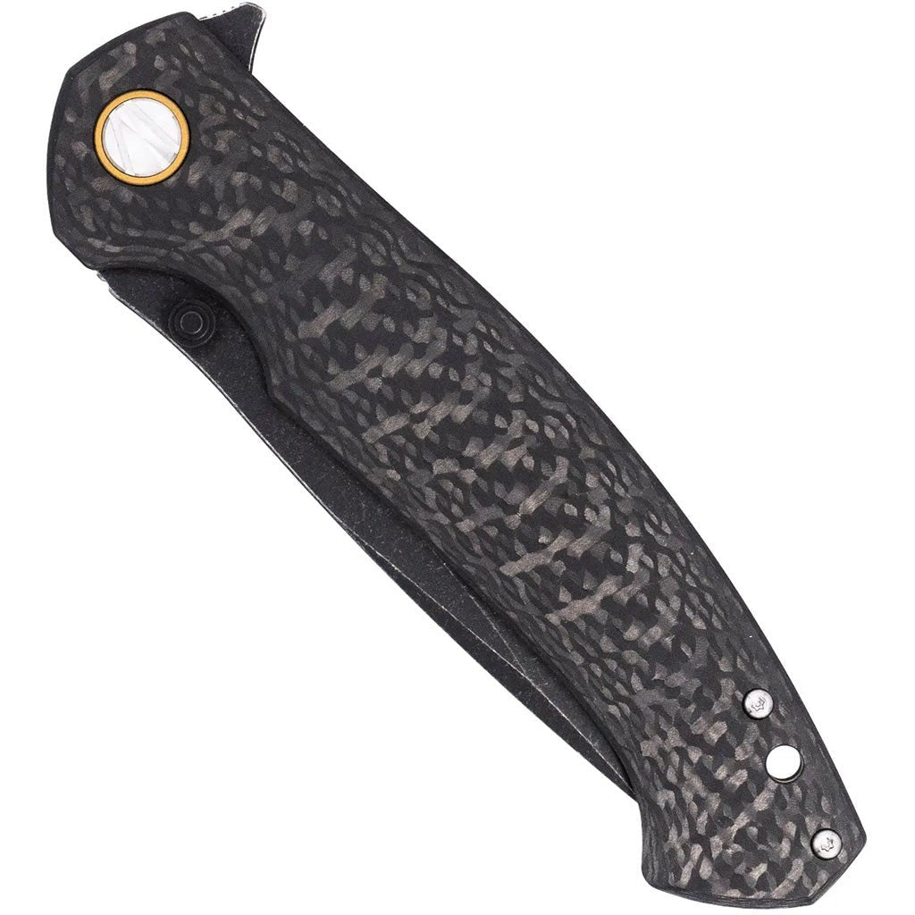 CobraTec Aventus Carbon/Titanium S35VN Knife Folding Blade Carbon Fiber - Get Tight Gear