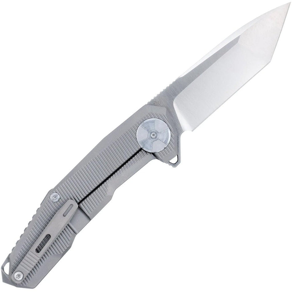 CobraTec Barracuda Titanium M390 Knife Folding Blade Silver - Get Tight Gear