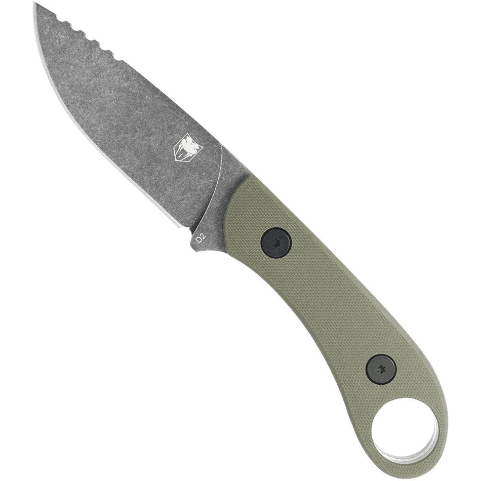 CobraTec D2 Skinner Knife Generation II Fixed Blade OD Green - Get Tight Gear