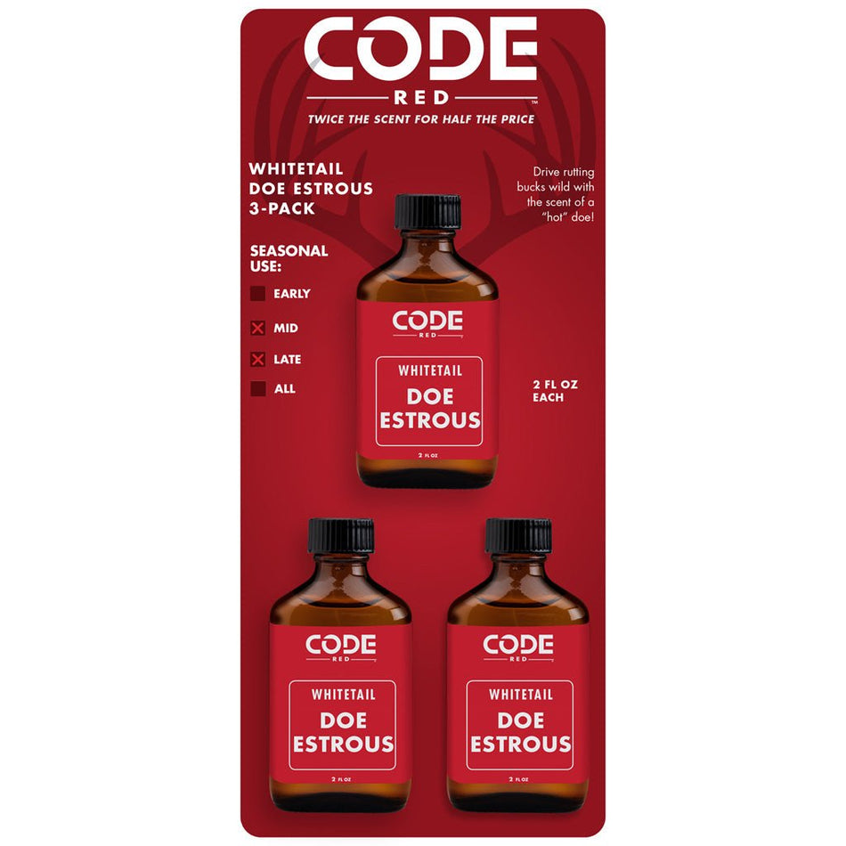 Code Red Doe Estrous Triple Pack 2 oz. 3 pk. - Get Tight Gear