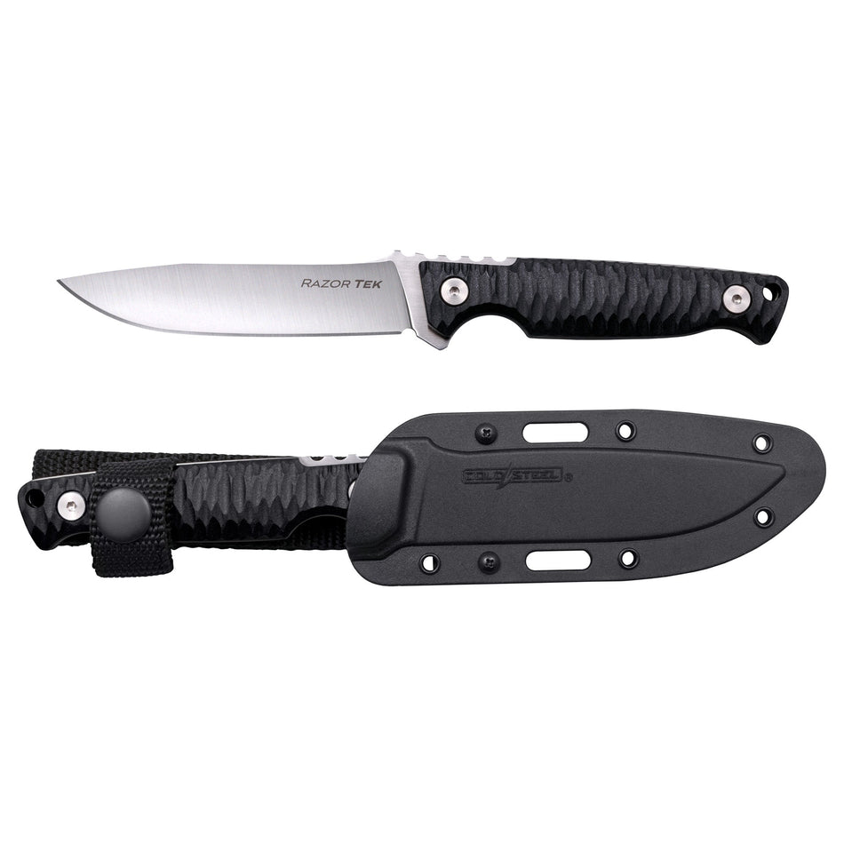 COLD STL RAZORTEK 4 BLK W/SHEATH - Get Tight Gear