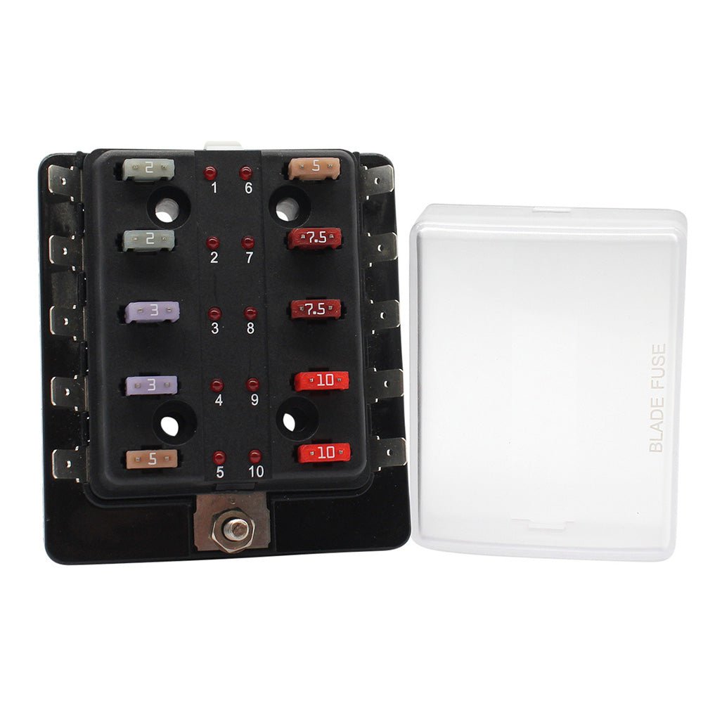 Cole Hersee Standard 10 MINI Series Fuse Block w/LED Indicators - Get Tight Gear