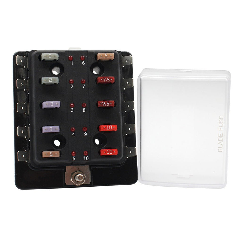 Cole Hersee Standard 10 MINI Series Fuse Block w/LED Indicators - Get Tight Gear