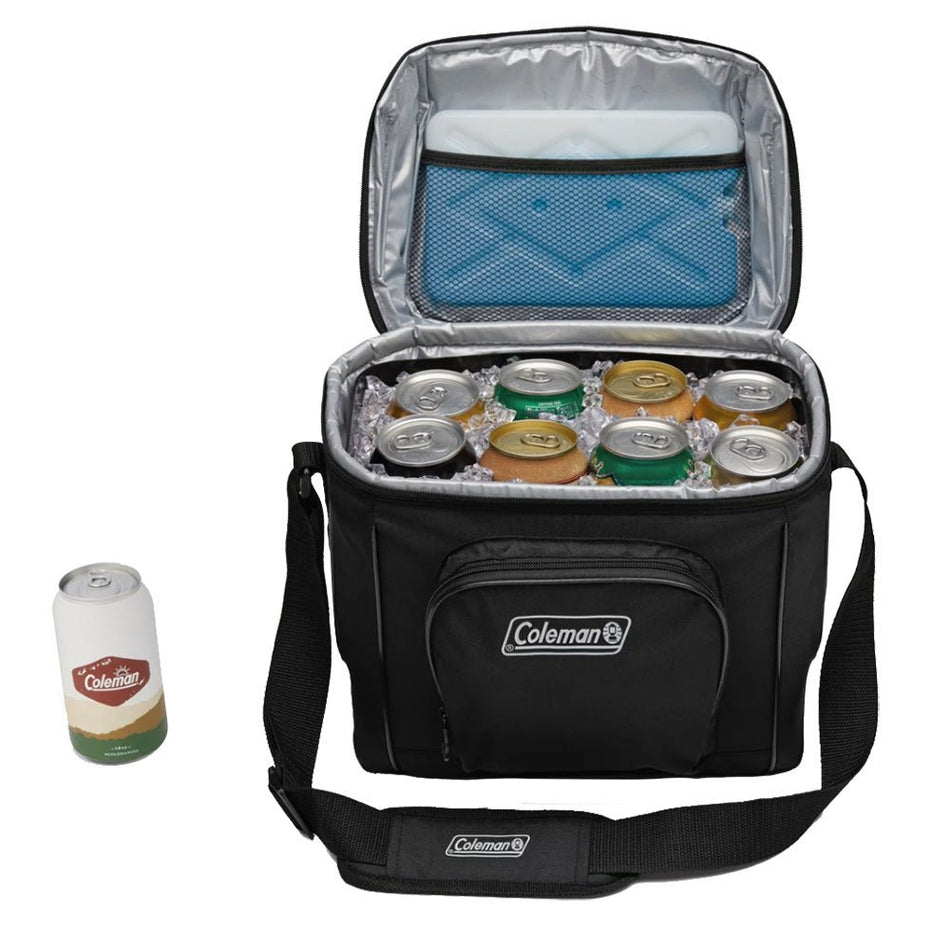 Coleman Chiller 16 - Can Soft - Sided Portable Cooler - Black - Get Tight Gear