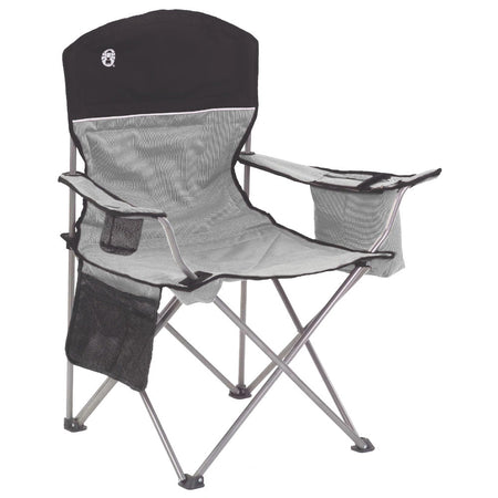 Coleman Cooler Quad Chair - Grey & Black - Get Tight Gear