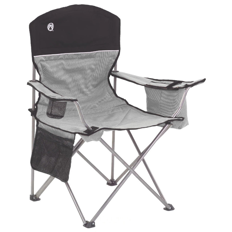 Coleman Cooler Quad Chair - Grey & Black - Get Tight Gear