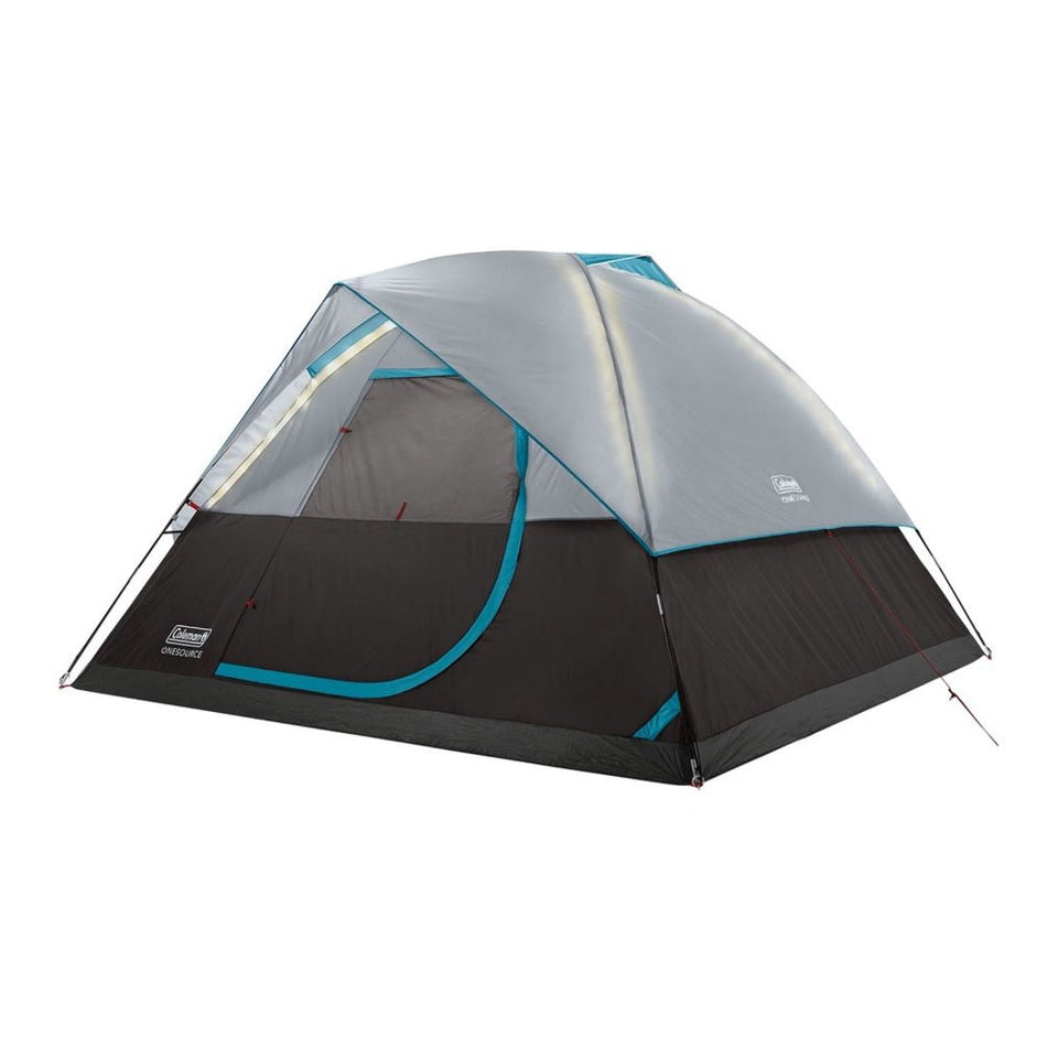 Coleman OneSource Rechargeable 4 - Person Camping Dome Tent w/Airflow System & LED Lighting - Get Tight Gear
