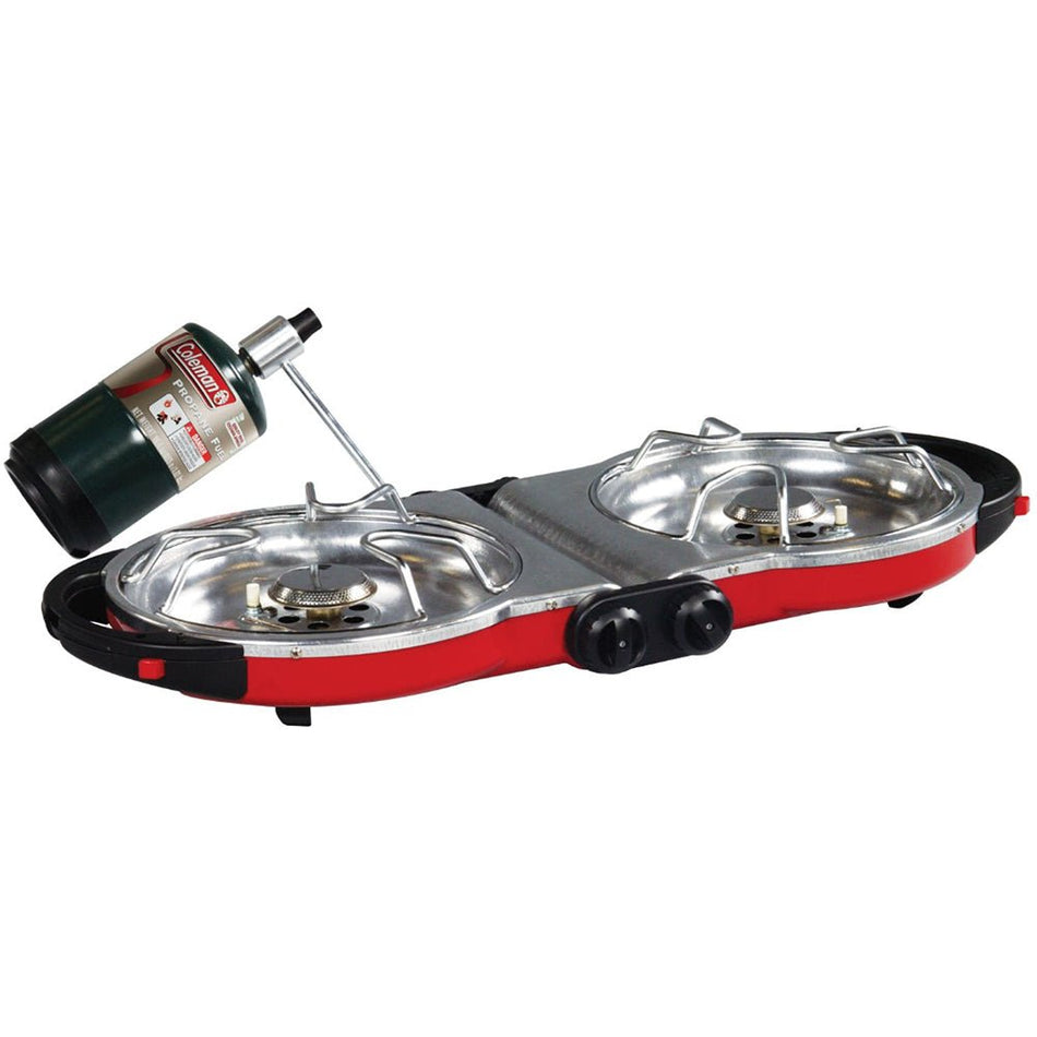 ColemanPerfectFlow InstaStart Fold N Go Stove - 2 - Burner - Get Tight Gear
