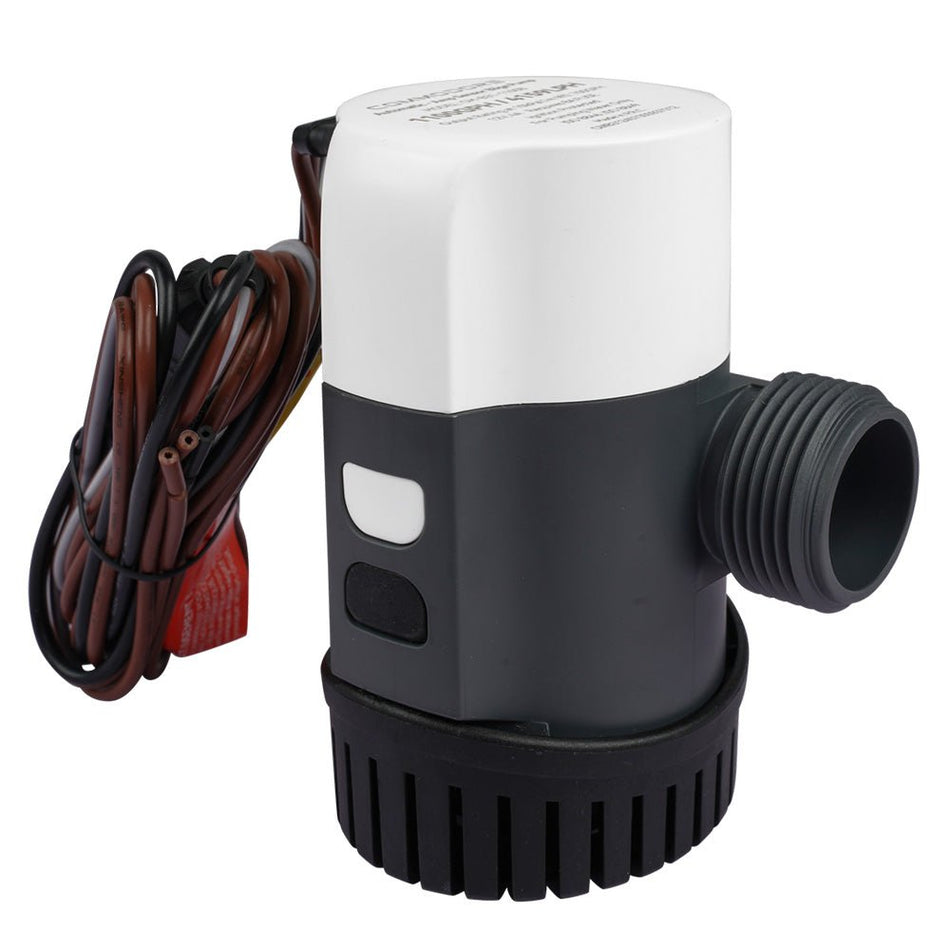 Commodore 1100 GPH Non - Automatic Bilge Pump - 12V - Get Tight Gear