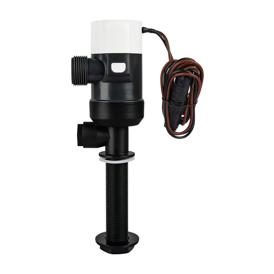 Commodore 1100 GPH Vertical Livewell Pump - Long - 12V - Get Tight Gear