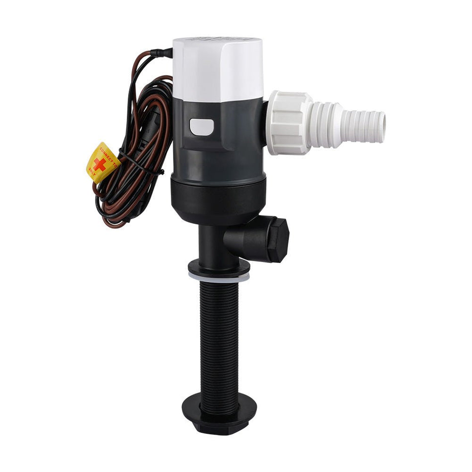 Commodore 1100 GPH Vertical Livewell Pump - Long - 12V - Get Tight Gear