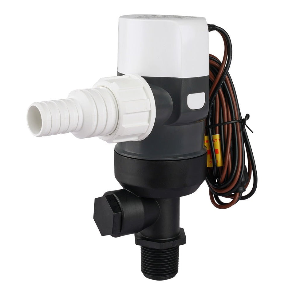 Commodore 1100 GPH Vertical Livewell Pump - Short - 12V - Get Tight Gear