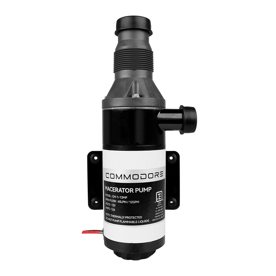Commodore 12 GPM Macerator Pump - 12V - Get Tight Gear