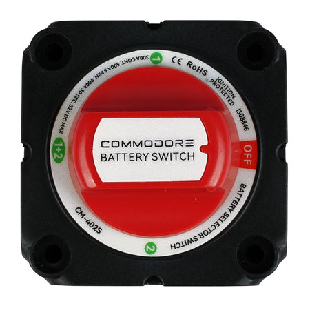 Commodore 4 - Position Compact Dual Battery Selector Switch - Get Tight Gear