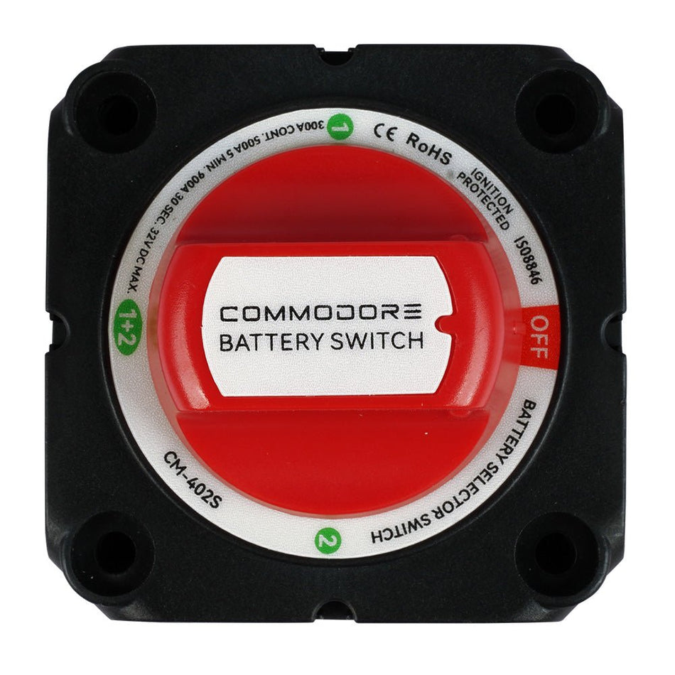 Commodore 4 - Position Compact Dual Battery Selector Switch - Get Tight Gear