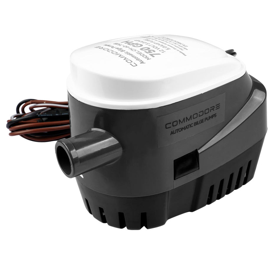 Commodore 750 GPH 60 Series Automatic Bilge Pump - 12V - Get Tight Gear