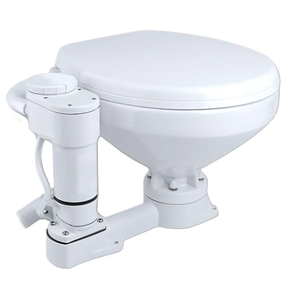 Commodore Electric Marine Toilet - Twist Flush - Regular Size - Get Tight Gear